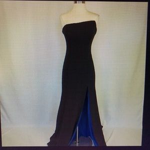 Betsy and Adam Gown - black / blue